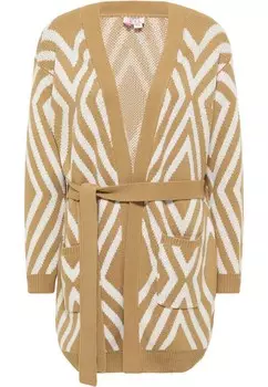 Вязаный кардиган IZIA, светло-бежевый