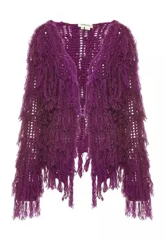 Вязаный кардиган Izia, темно фиолетовый
