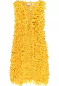 Вязаный кардиган IZIA, желтый