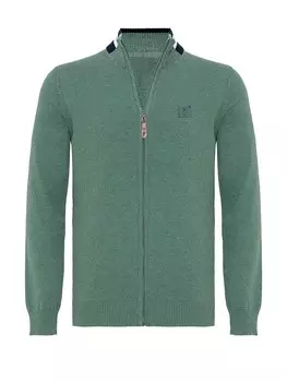 Вязаный кардиган Jacey Quinn Dominic, цвет mottled green