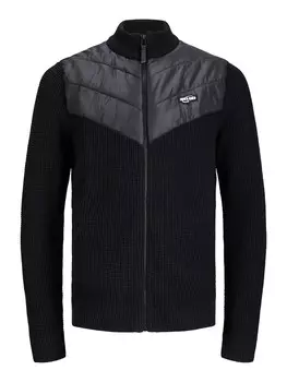 Вязаный кардиган JACK & JONES, черный