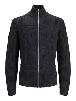 Вязаный кардиган JACK & JONES DAVIS, черный