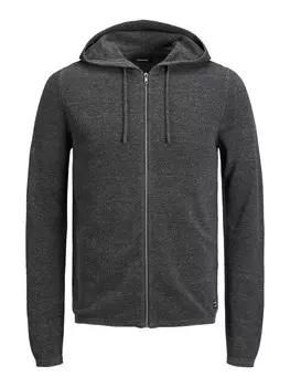 Вязаный кардиган JACK & JONES HILL, пятнистый серый