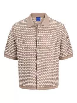 Вязаный кардиган JACK & JONES JORDia, светло-коричневый