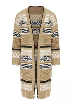 Вязаный кардиган Jalene Knit Cardigan, цвет beige/dark beige