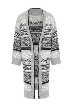 Вязаный кардиган Jalene Knit Cardigan, серый