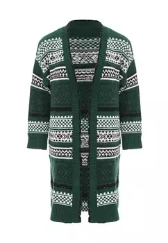 Вязаный кардиган Jalene Knit Cardigan, темно-зеленый
