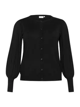 Вязаный кардиган KAFFE CURVE Lazzy, черный