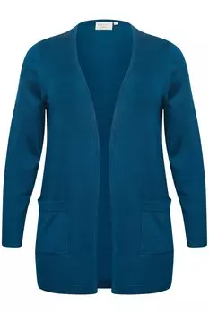 Вязаный кардиган KAFFE CURVE, синий