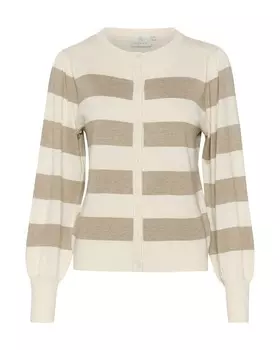 Вязаный кардиган Kaffe Knit Cardigan Lizza, цвет sand/dark beige