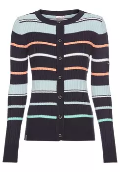 Вязаный кардиган KangaROOS, цвет marine blue/Light blue