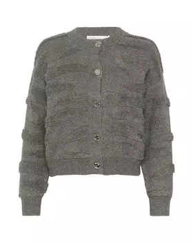 Вязаный кардиган KAREN BY SIMONSEN Rosanne, пятнистый серый