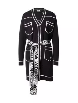 Вязаный кардиган Karl Lagerfeld, черный