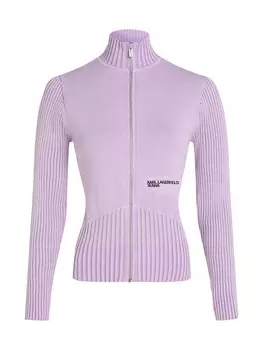 Вязаный кардиган KARL LAGERFELD JEANS, сиреневый