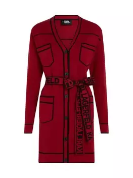 Вязаный кардиган Karl Lagerfeld, красный