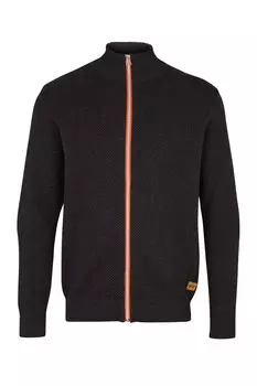 Вязаный кардиган Kronstadt Erik Zip, темно-серый