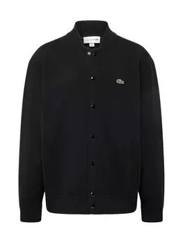 Вязаный кардиган Lacoste, черный