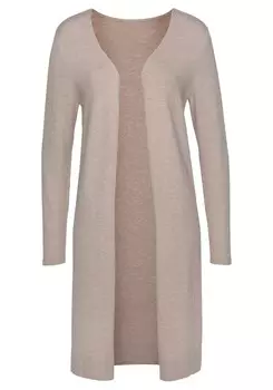 Вязаный кардиган Lascana, пятнистый бежевый