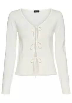 Вязаный кардиган LAURA SCOTT, белый