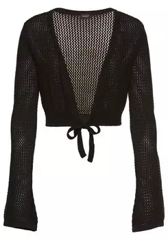 Вязаный кардиган LAURA SCOTT, черный
