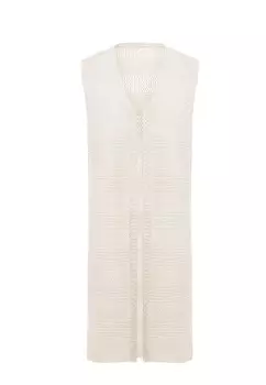 Вязаный кардиган LEOMIA Knitted Vest, белый