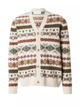 Вязаный кардиган Les Deux Knit Cardigan Hordur, коричневый