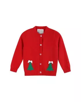 Вязаный кардиган Lil Cactus Christmas Tree, красный
