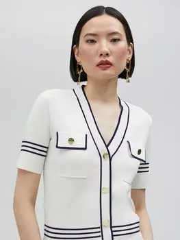 Вязаный кардиган Lola Casademunt, белый