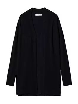 Вязаный кардиган MANGO ALMA, черный