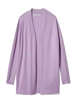 Вязаный кардиган MANGO ALMA, светло-фиолетовый