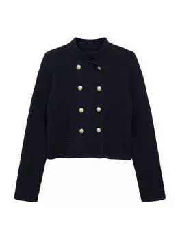 Вязаный кардиган MANGO GARFIO, морской синий