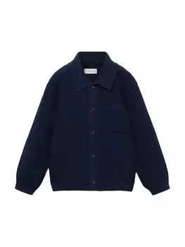 Вязаный кардиган MANGO KIDS JOHN, темно-синий