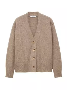Вязаный кардиган MANGO Knit Cardigan Marina, цвет brocade
