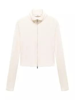 Вязаный кардиган Mango LORETO, экрю