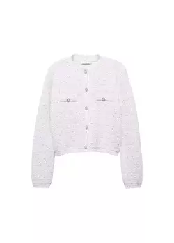 Вязаный кардиган Mango Naomi, экрю