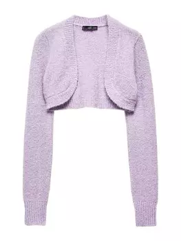 Вязаный кардиган Mango VALS, светло-фиолетовый