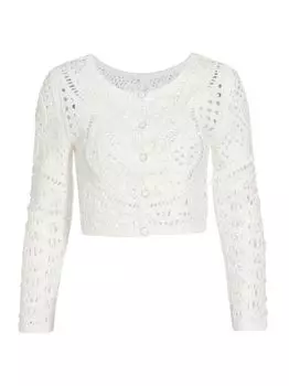 Вязаный кардиган Marc Crochet BA&SH, белый