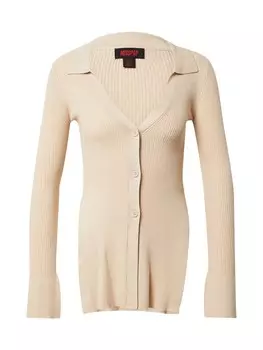 Вязаный кардиган Misspap, бежевый