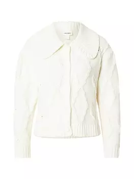 Вязаный кардиган Monki, белый