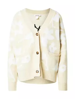 Вязаный кардиган Monki Knit Cardigan, бежевый
