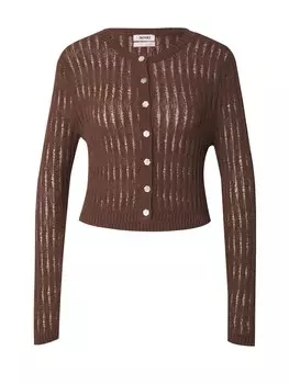 Вязаный кардиган Monki, коричневый