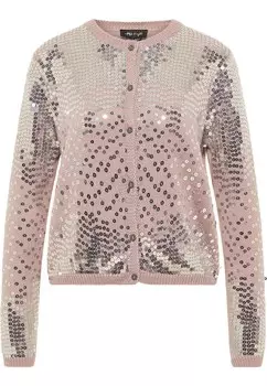 Вязаный кардиган Mymo At Night, пастельно-розовый