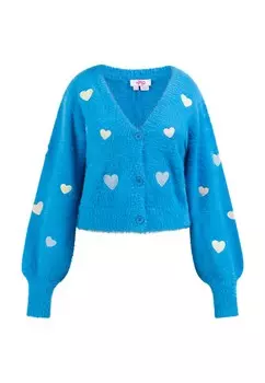 Вязаный кардиган MYMO Biany, лазурный