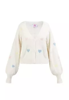 Вязаный кардиган MYMO Biany, шерсть белая