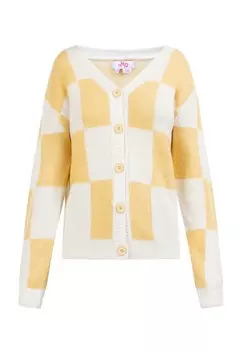 Вязаный кардиган Mymo, цвет Cream/Yellow
