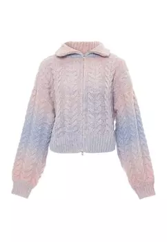 Вязаный кардиган MYMO, цвет mottled blue/Pink