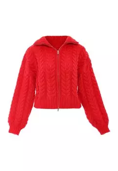 Вязаный кардиган Mymo, цвет Orange Red