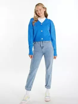 Вязаный кардиган Mymo, голубой