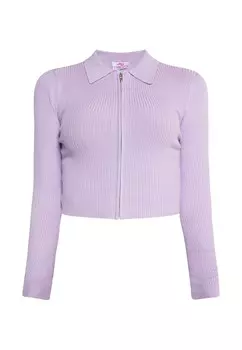 Вязаный кардиган MYMO Knit Cardigan Keepsudry, светло-фиолетовый