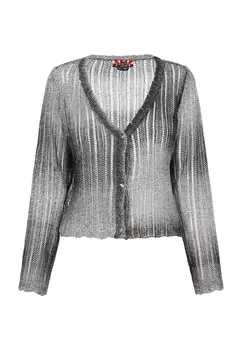 Вязаный кардиган myMo ROCKS, черный